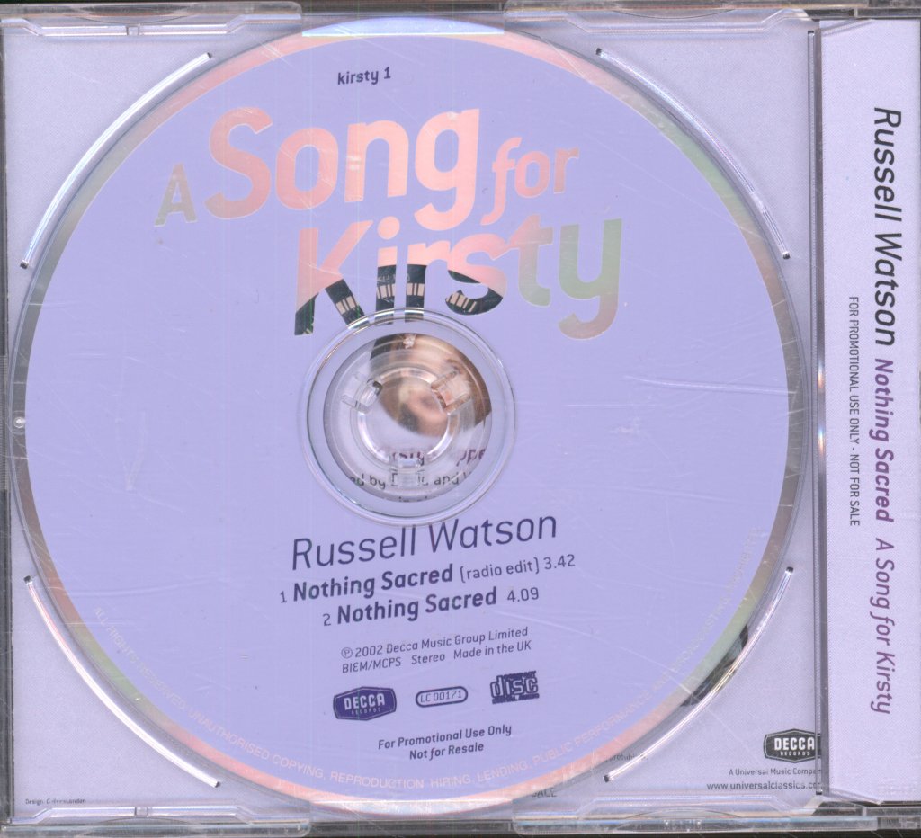 Russell Watson - Nothing Sacred - Cd