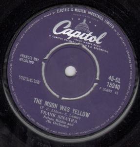 Frank Sinatra - Moon Was Yellow - 7 Inch