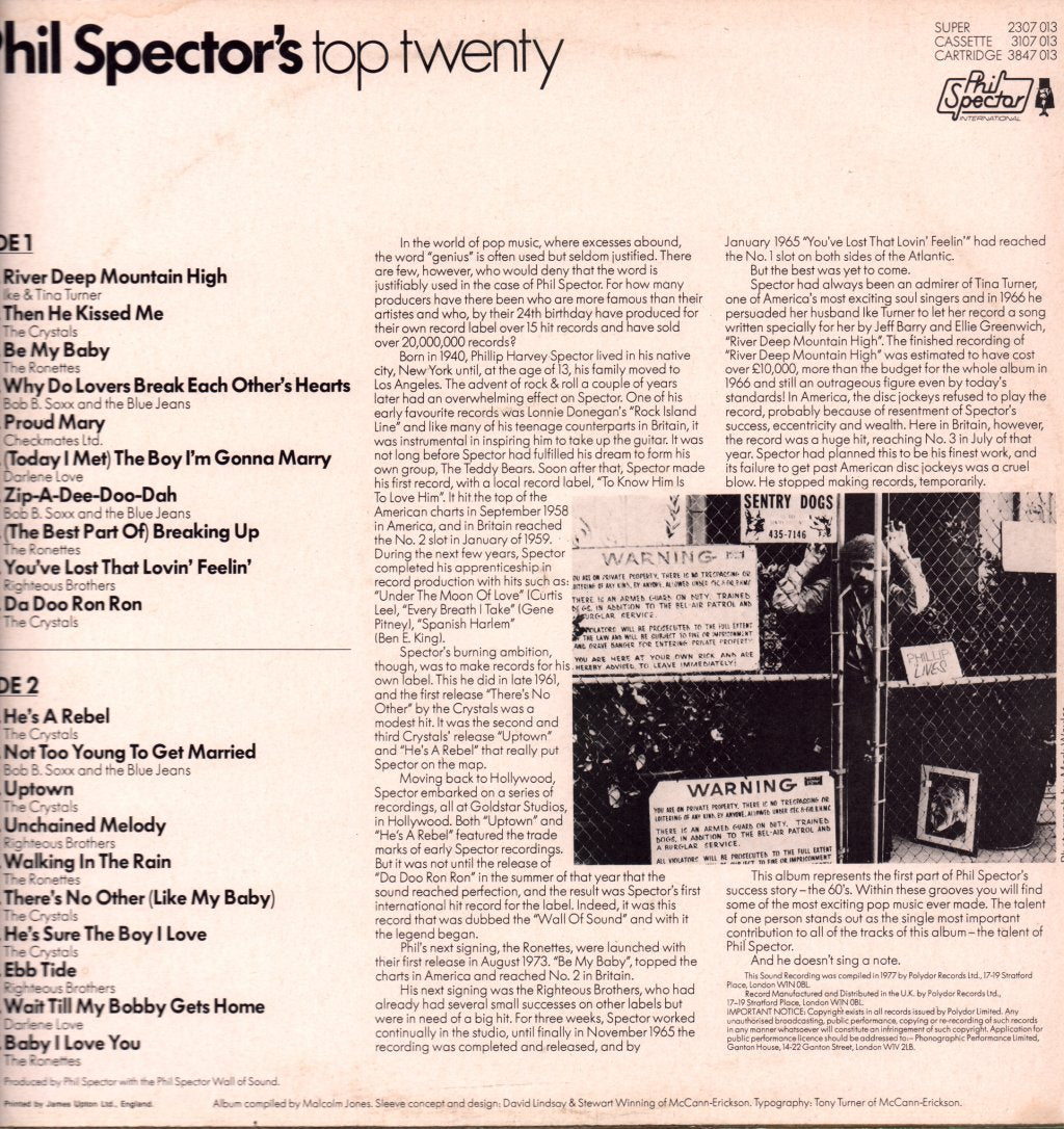Phil Spector - Echoes Of The 60'S - Lp