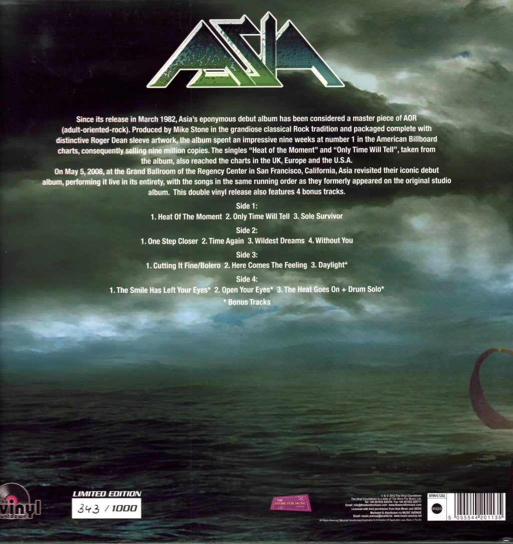 Asia - Under The Bridge - Double Lp