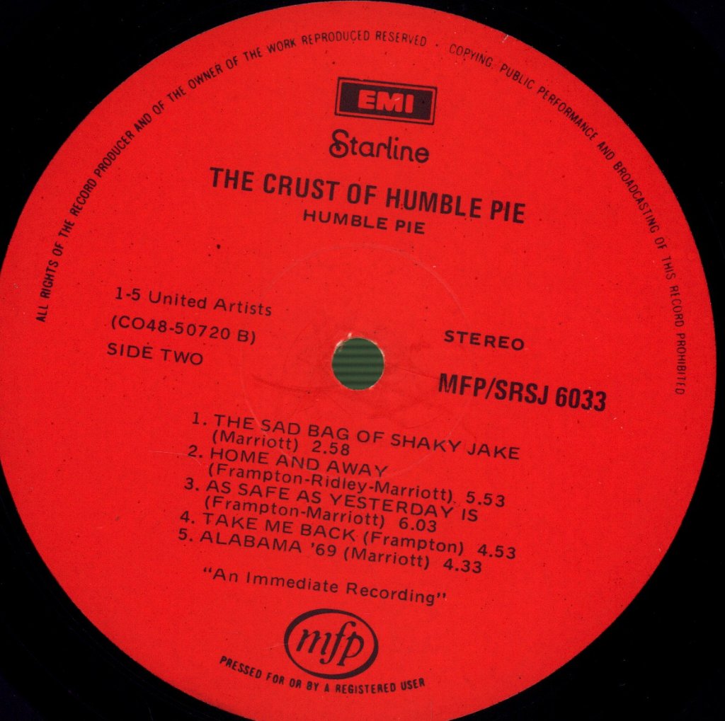 Humble Pie - Crust Of Humble Pie - Lp