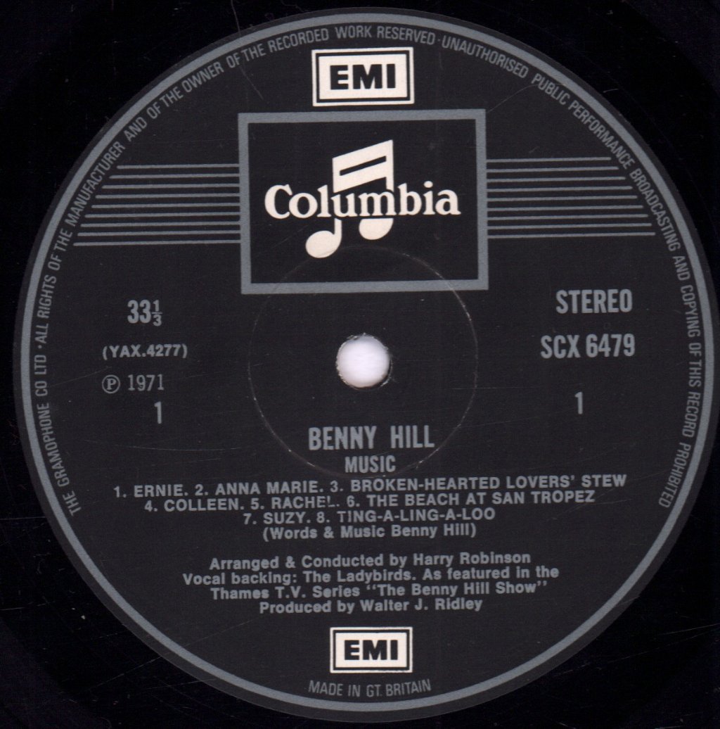 Benny Hill - Words And Music - Lp