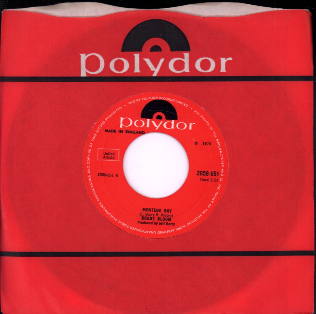 Bobby Bloom - Montego Bay - 7 Inch
