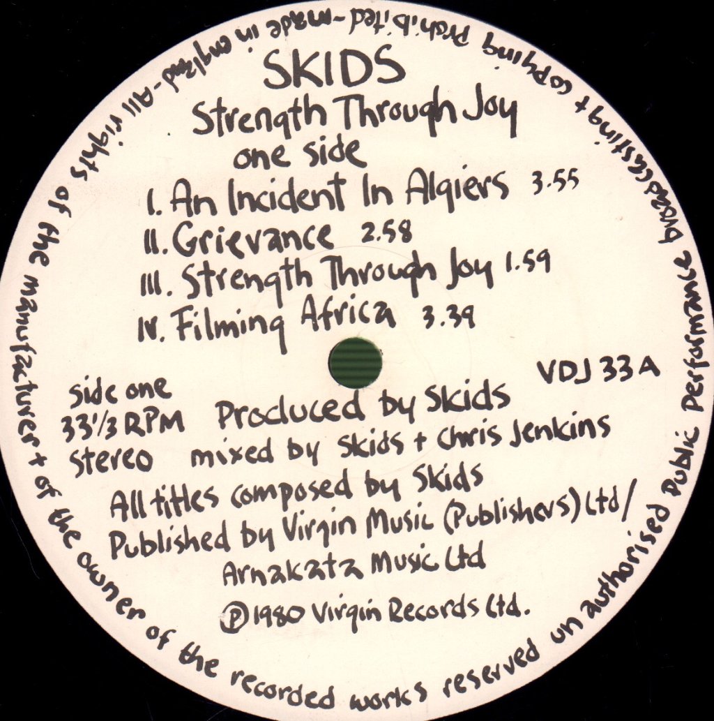 Skids - Absolute Game - Double Lp