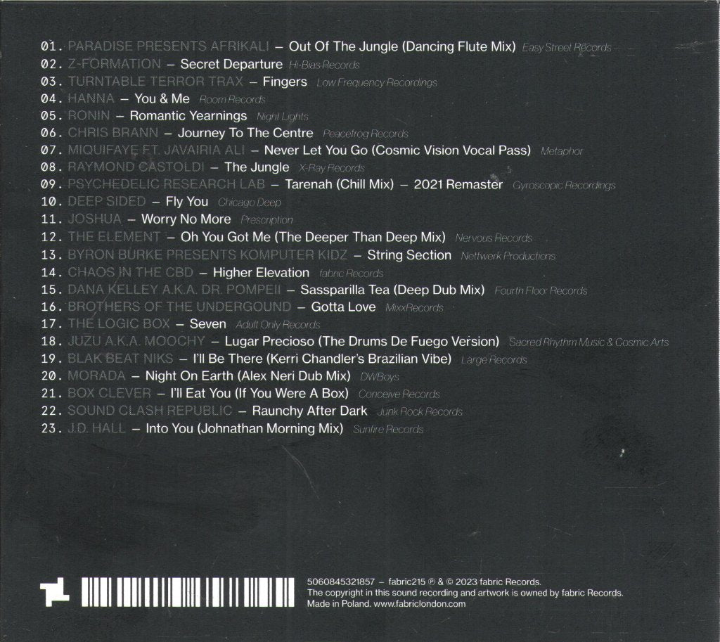 Chaos In The CBD - Fabric Presents Chaos In The CBD - Cd