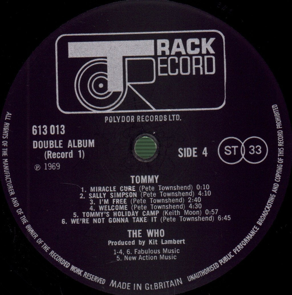 Who - Tommy - Double Lp