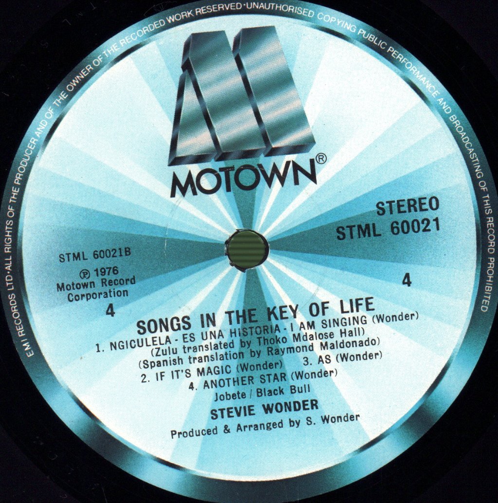 Stevie Wonder - Songs In The Key Of Life - Double Lp
