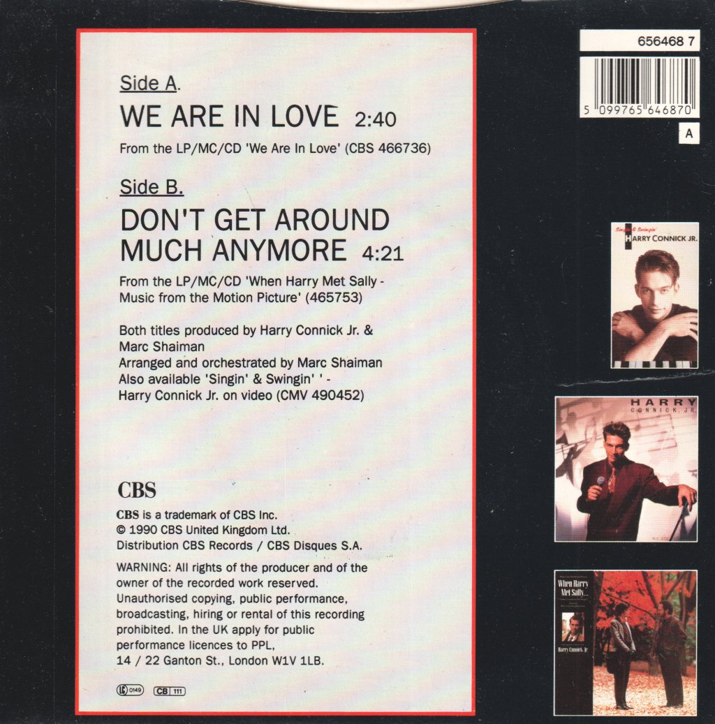 Harry Connick Jr - We Are In Love - 7 Inch