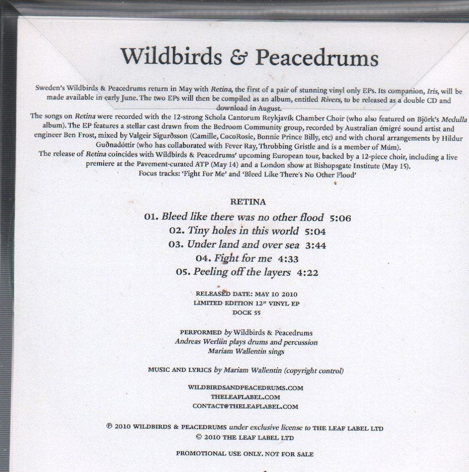 Wildbirds And Peacedrums - Retina - Cdr