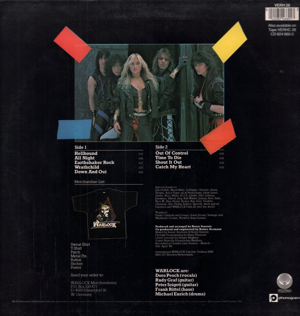Warlock - Hellbound - Lp