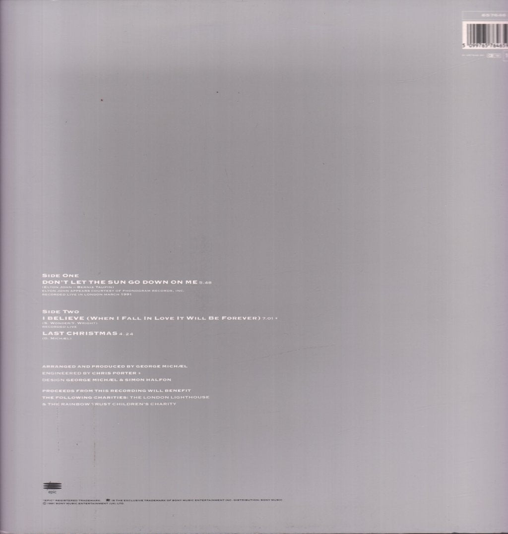 Elton John And George Michael - Don't Let The Sun Go Down On Me - 12 Inch