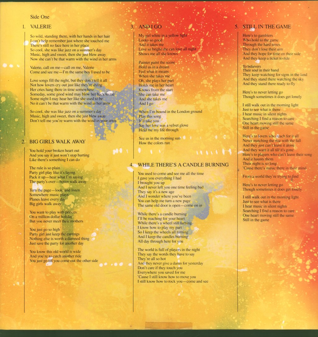 Steve Winwood - Talking Back To The Night - Lp