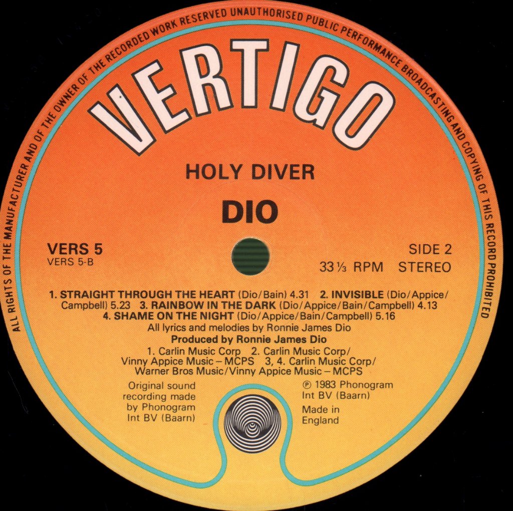 Dio - Holy Diver - Lp