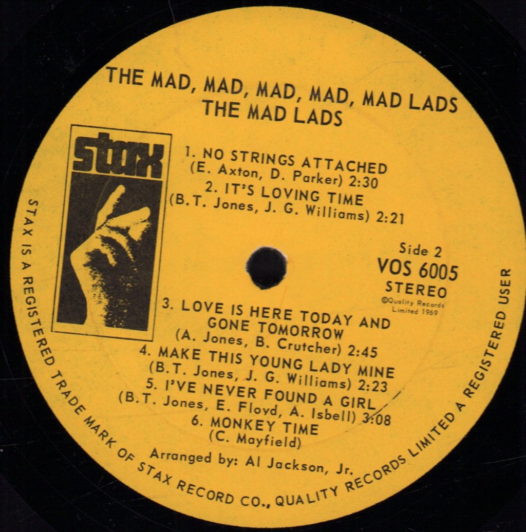 Mad Lads - Mad, Mad, Mad, Mad, Mad Lads - Lp
