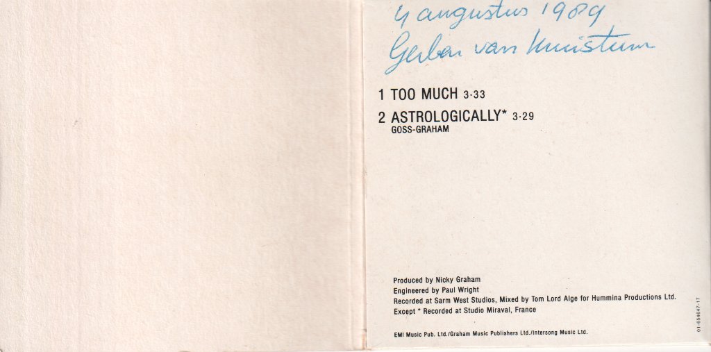 Bros - Too Much - Cd