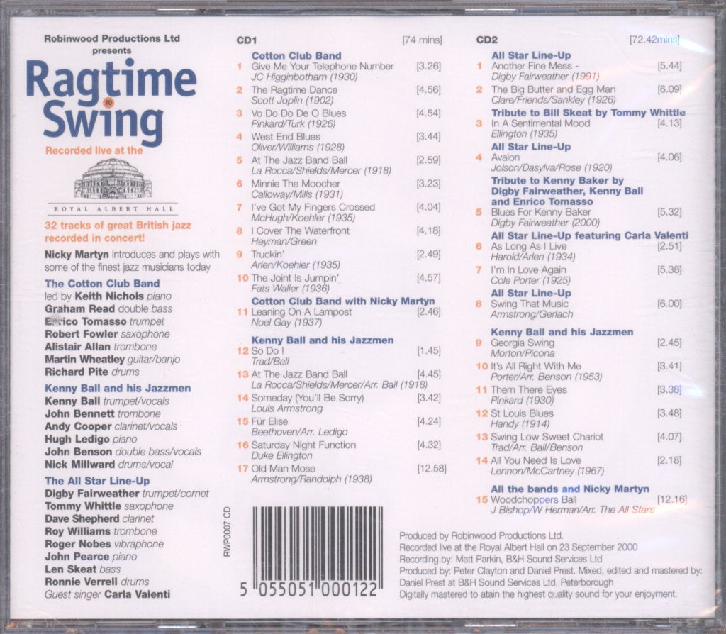 Various Artists - Ragtime to Swing - Double Cd