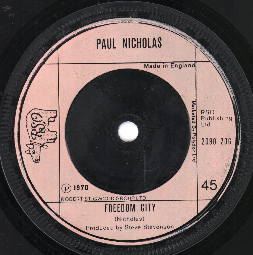 Paul Nicholas - Dancing With The Captain - 7 Inch