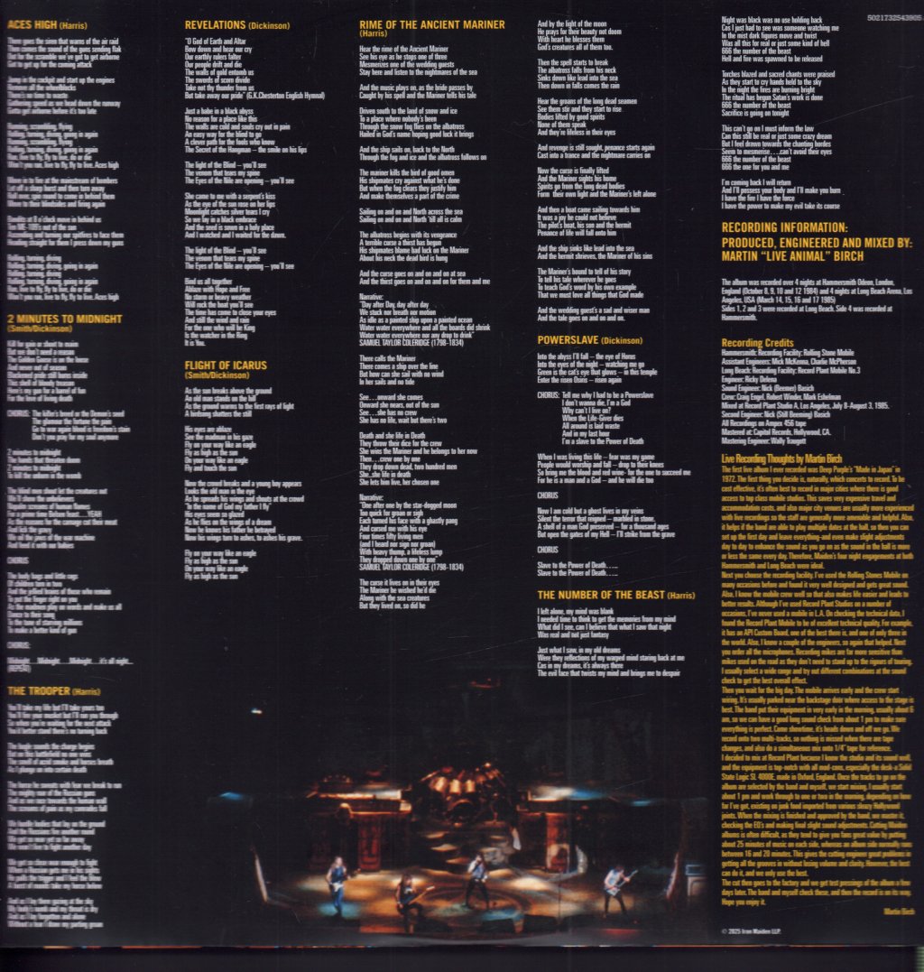 Iron Maiden - Live After Death - Double Lp