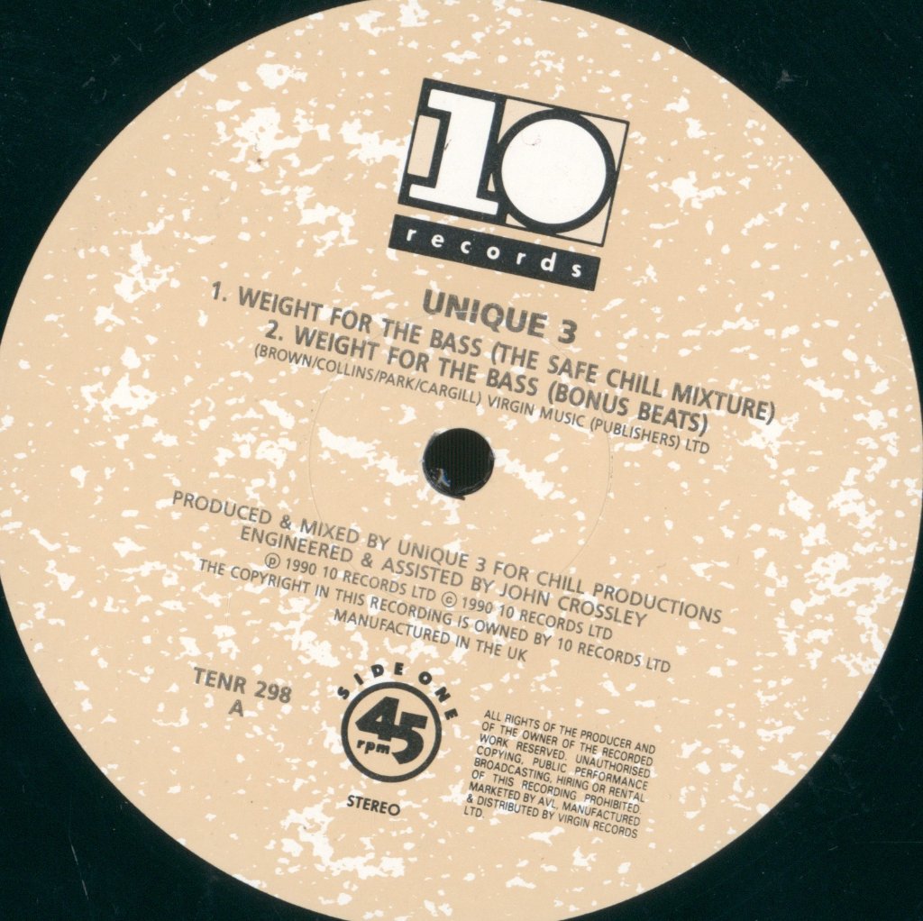 Unique 3 - Unique 4 Track E.P. - 12 Inch