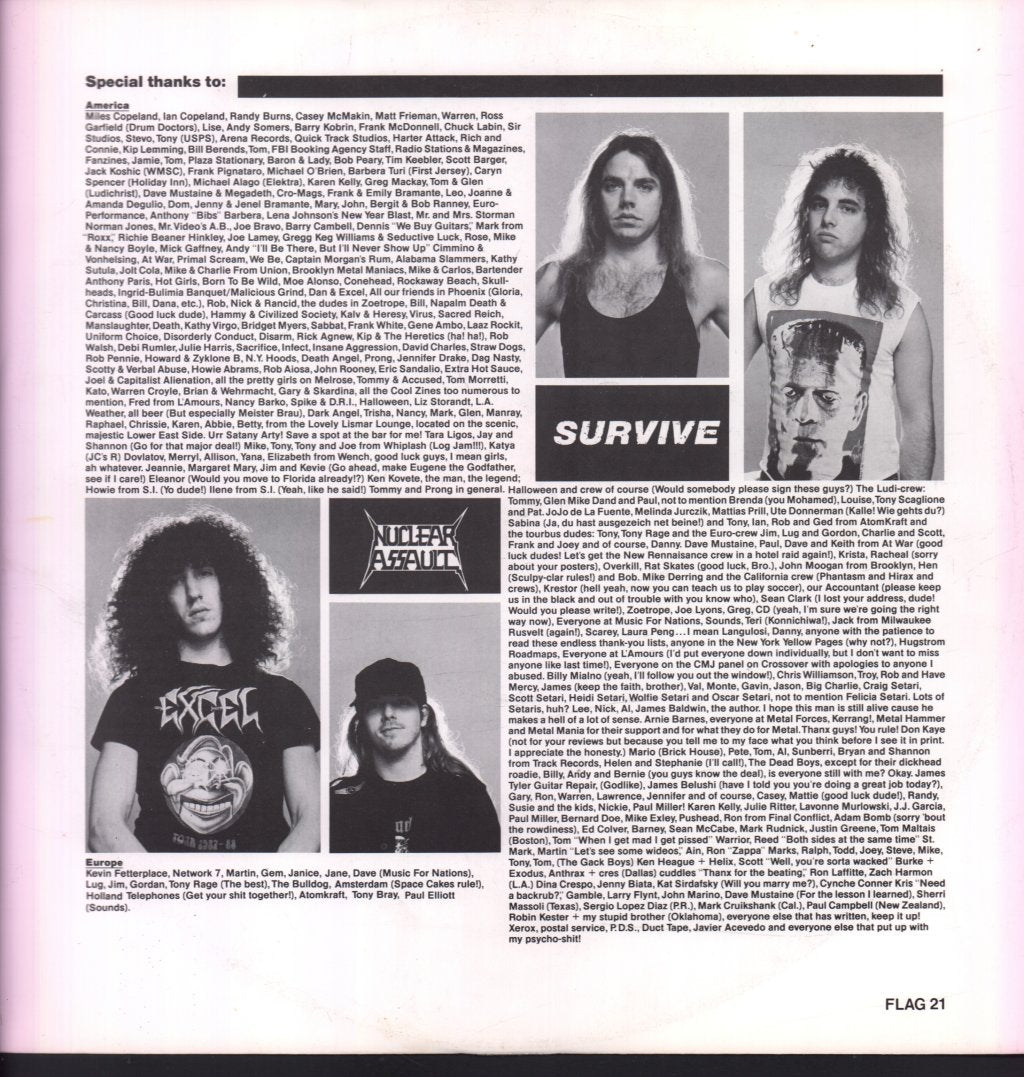 Nuclear Assault - Survive - Lp
