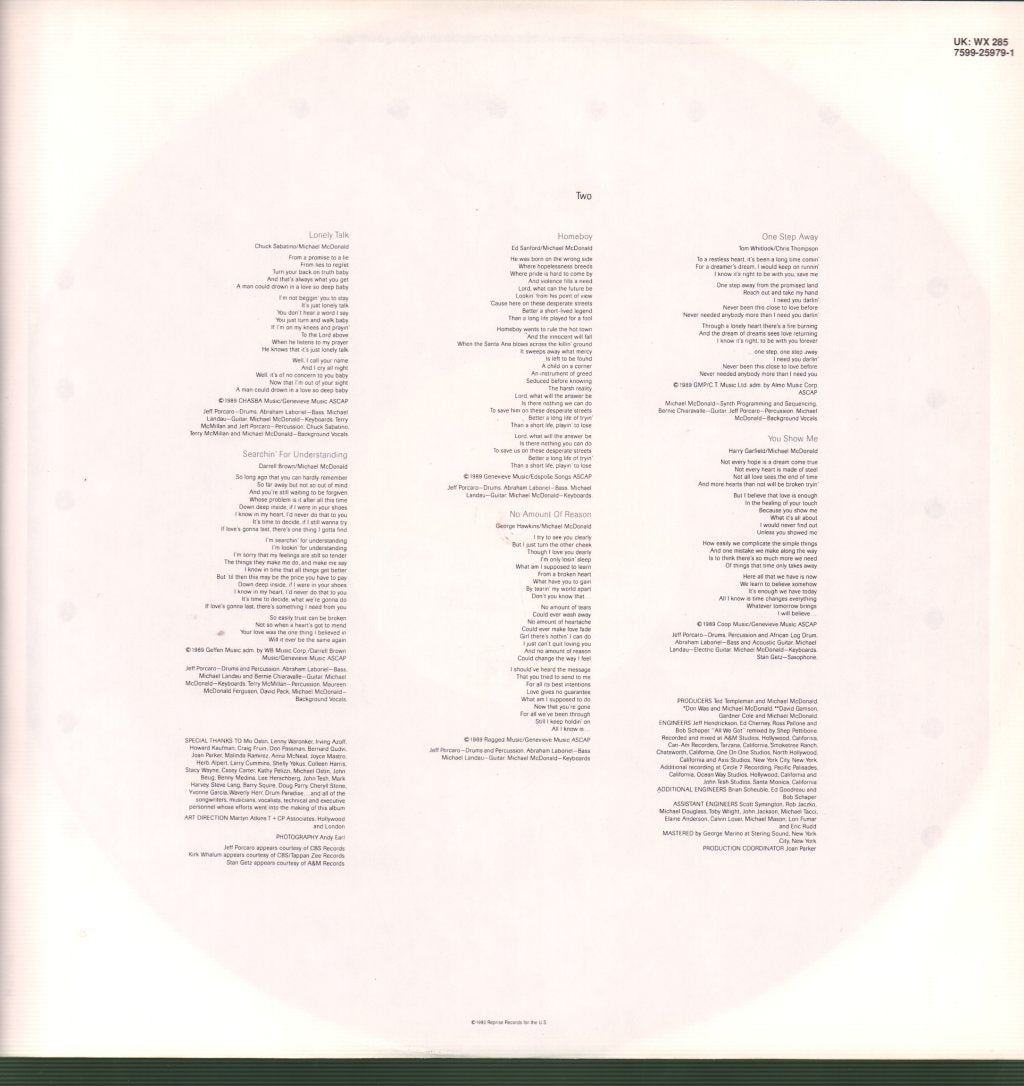 Michael McDonald - Take It To Heart - Lp
