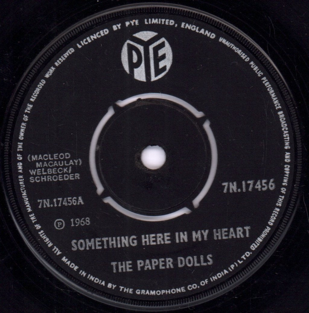 Paper Dolls - Something Here In My Heart - 7 Inch