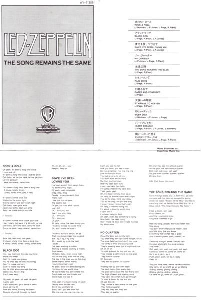 Led Zeppelin - Song Remains The Same - Video