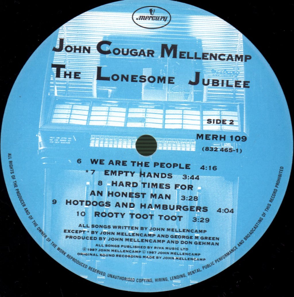 John Cougar Mellencamp - Lonesome Jubilee - Lp