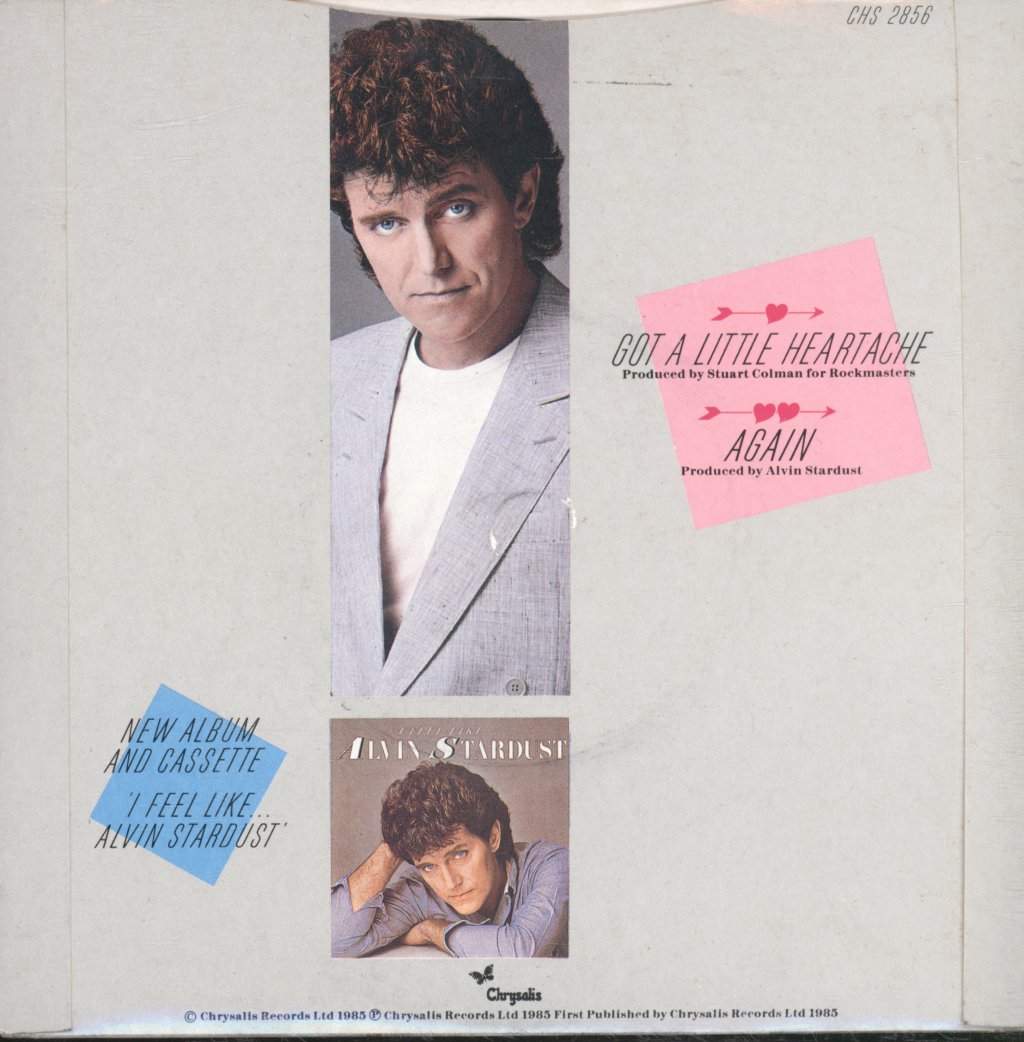 Alvin Stardust - Got A Little Heartache - 7 Inch
