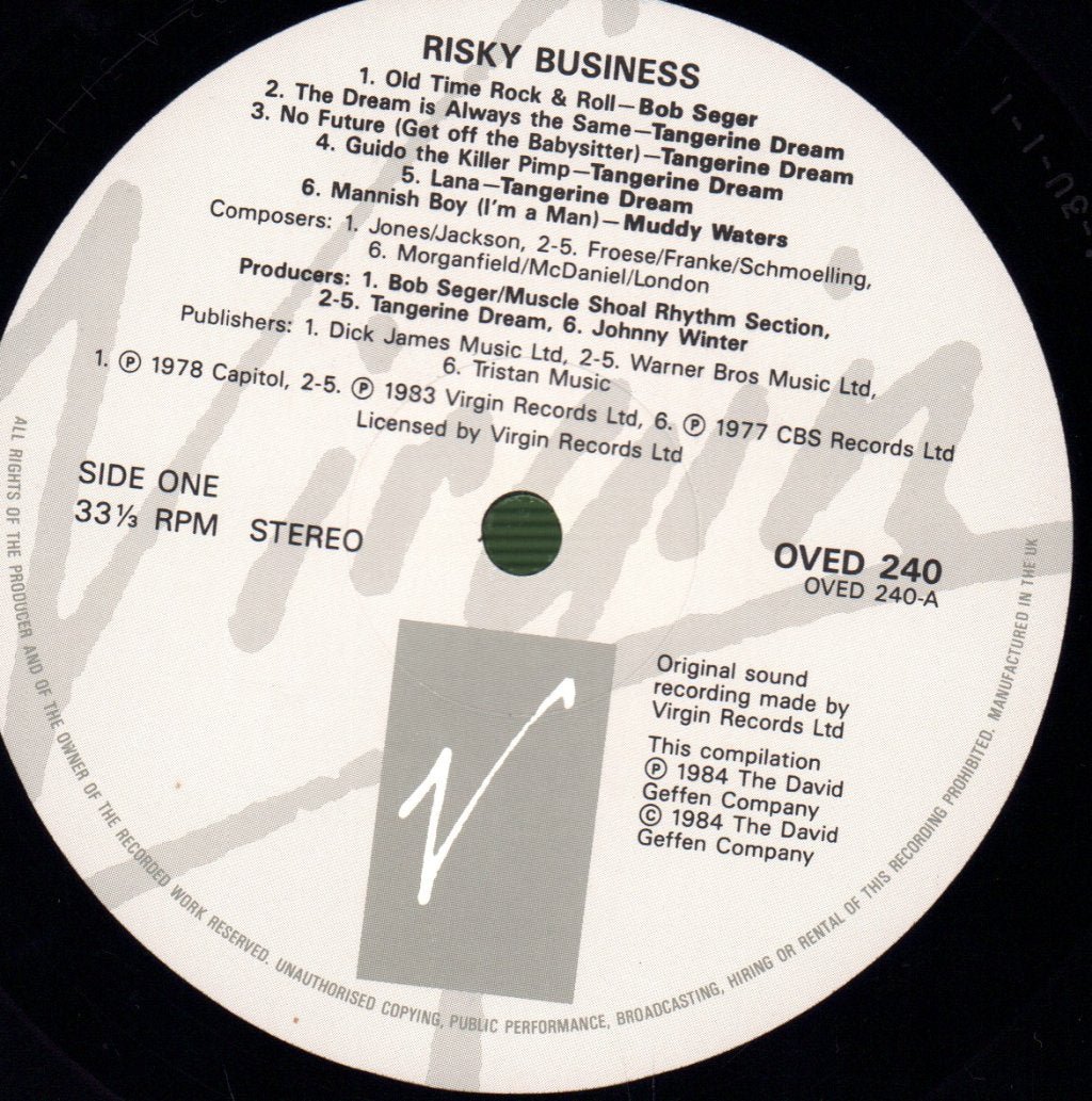 Various Artists - Risky Business (Soundtrack) - Lp