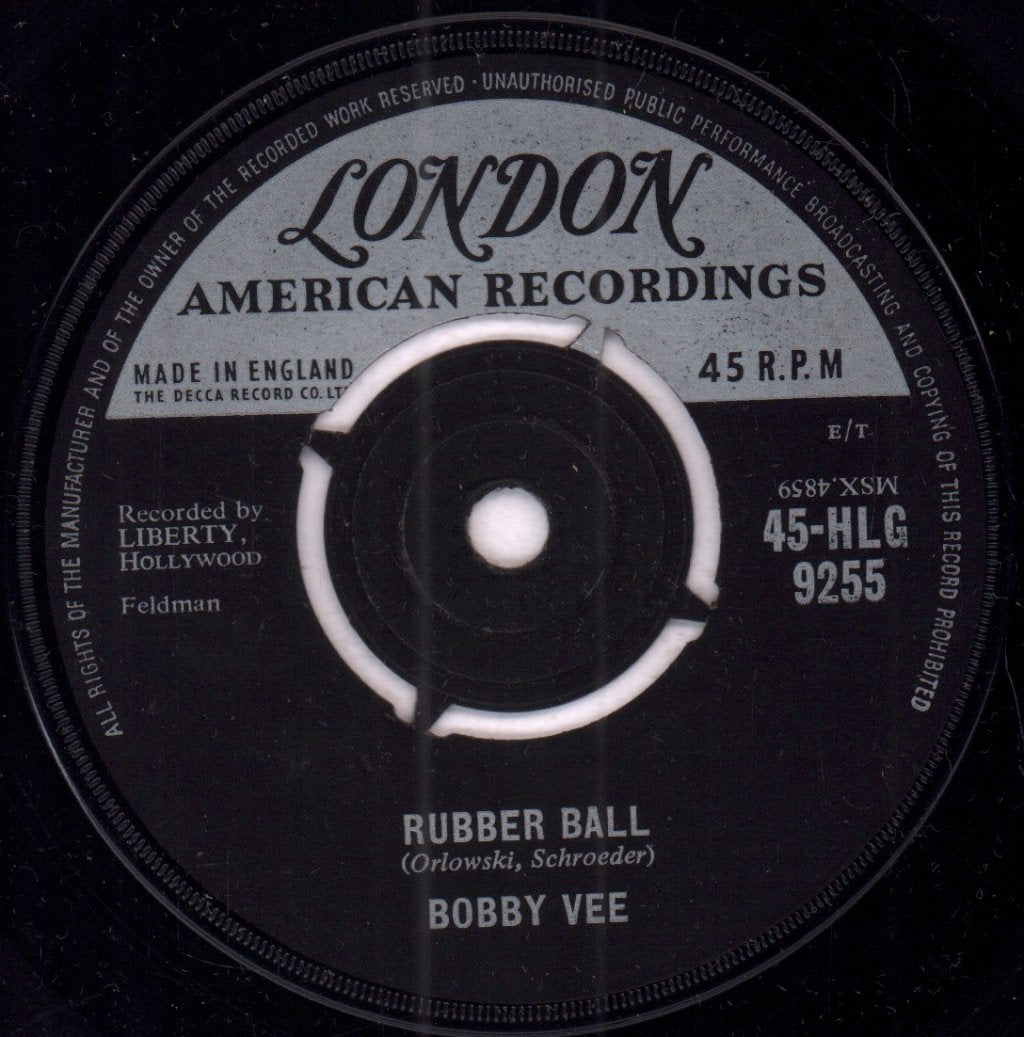 Bobby Vee - Rubber Ball - 7 Inch