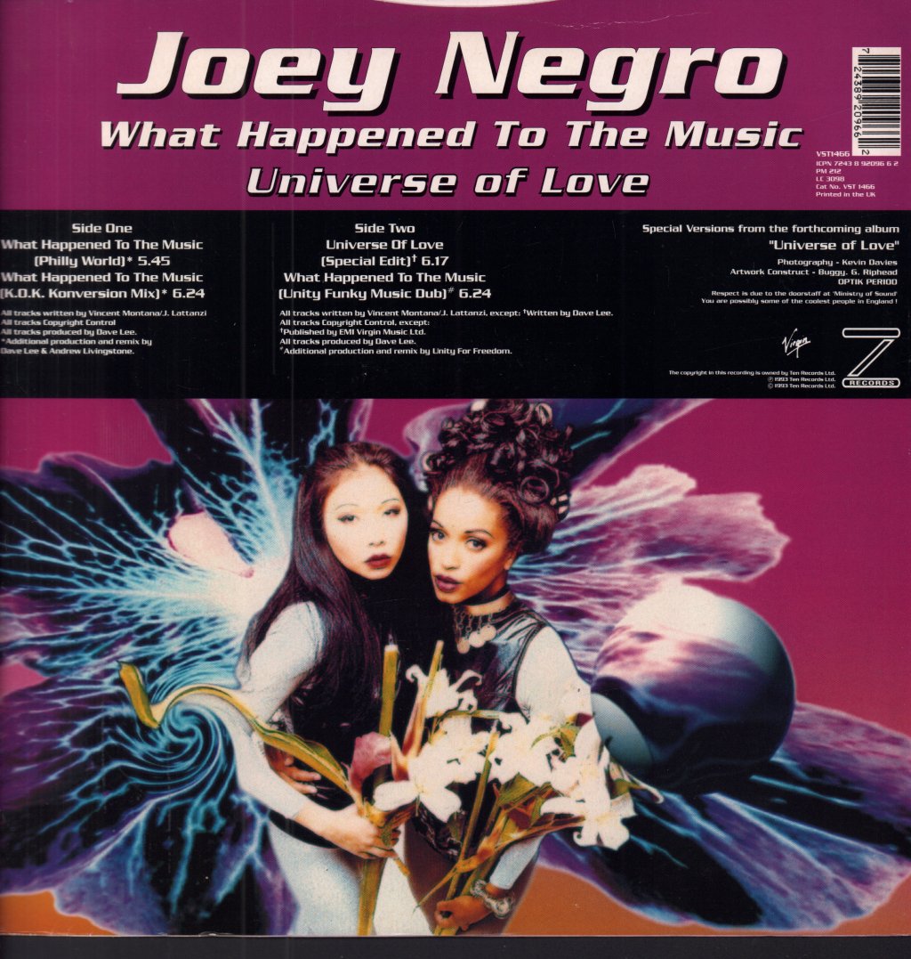 Joey Negro - What Happened To The Music - 12 Inch