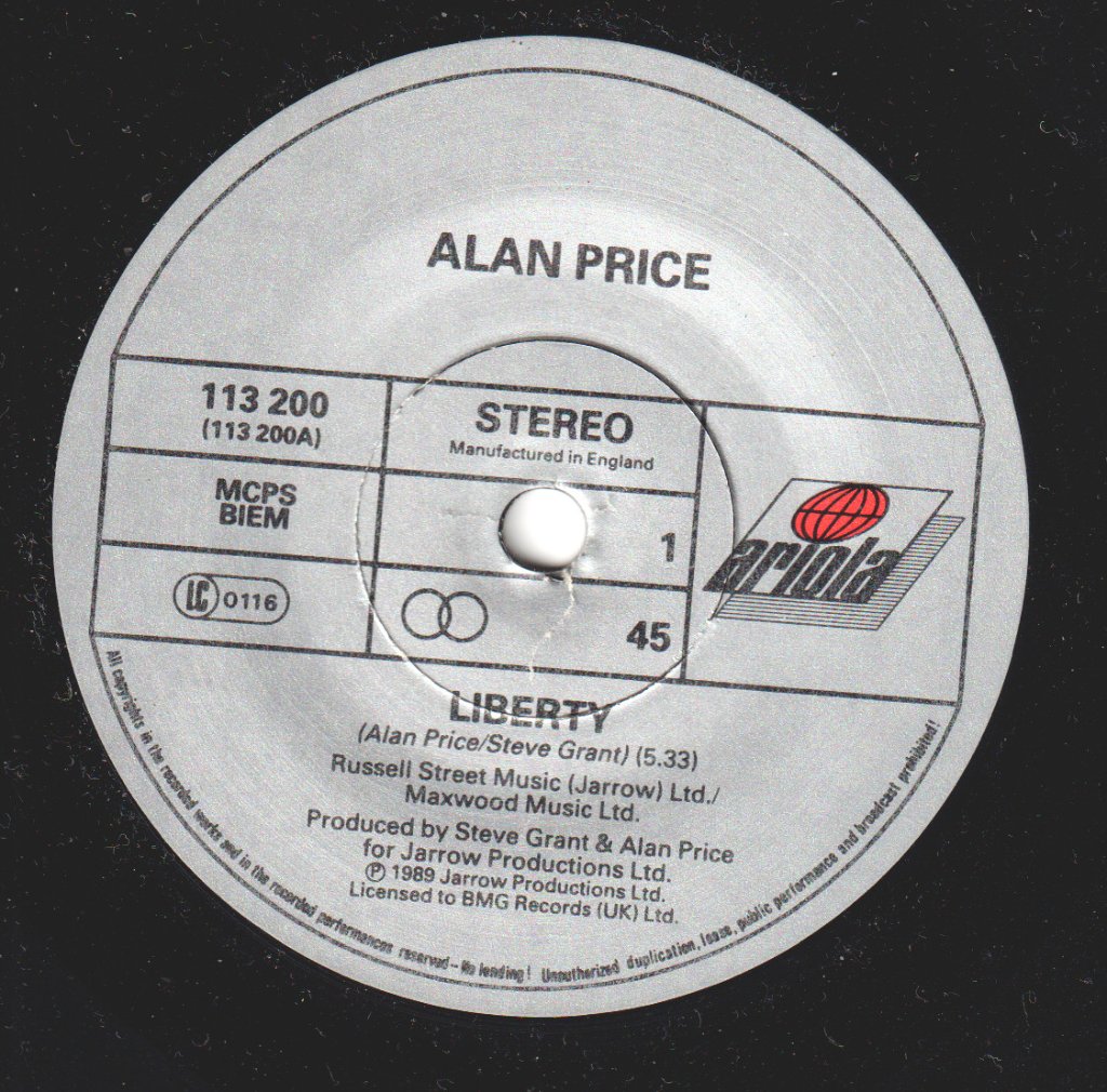 Alan Price - Liberty - 7 Inch