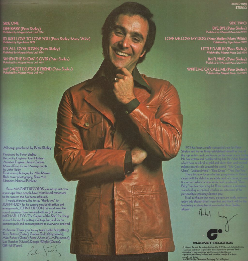 Peter Shelley - Gee Baby - Lp