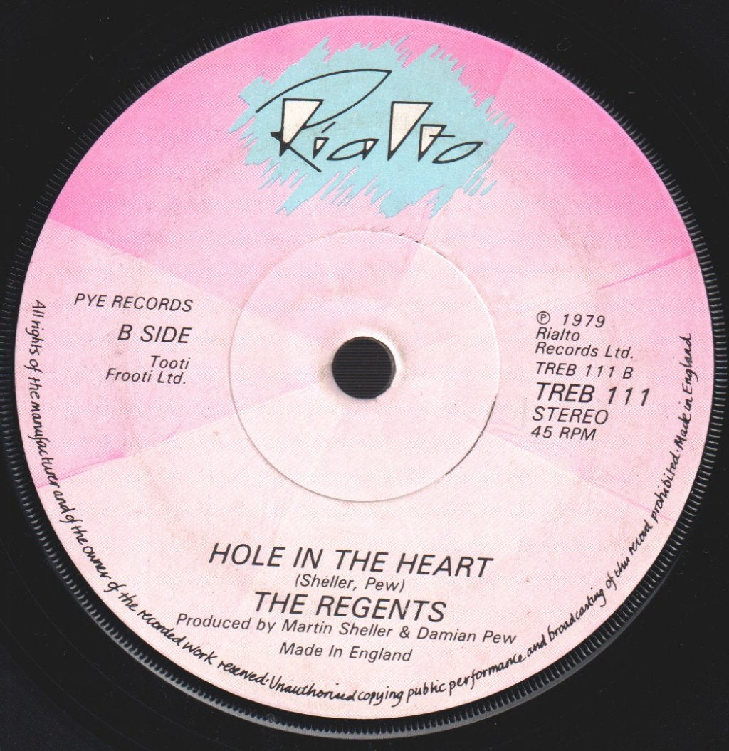 Regents (New Wave Group) - 7 Teen - 7 Inch