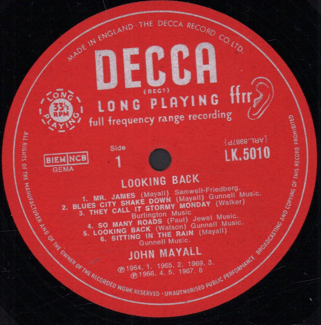 John Mayall - Looking Back - Lp