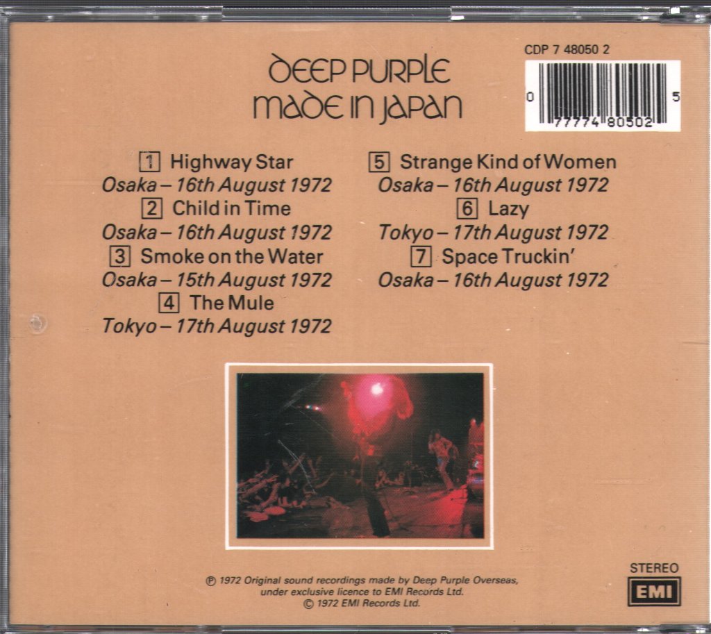 Deep Purple - Made In Japan - Cd