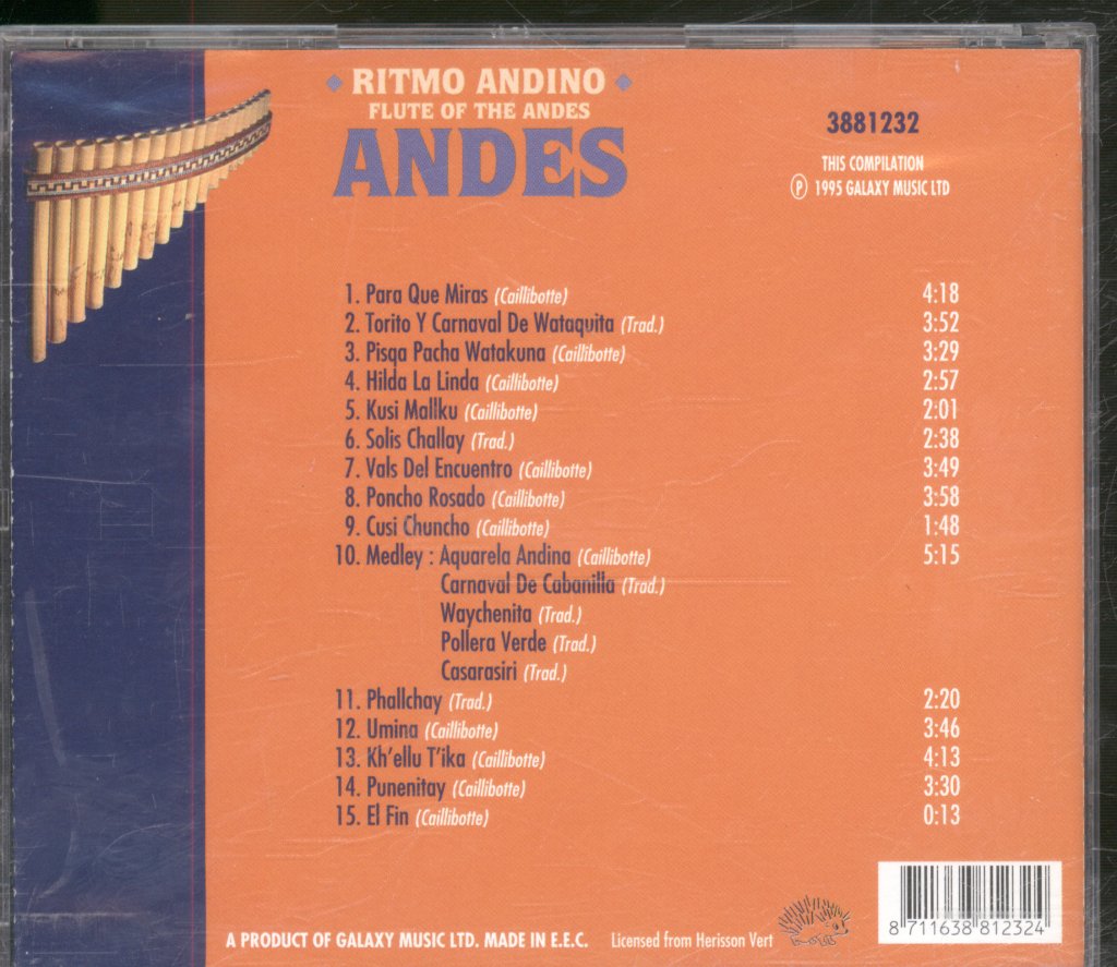 Various Artists - Andes - Ritmo Andino Flute Of The Andes - Cd
