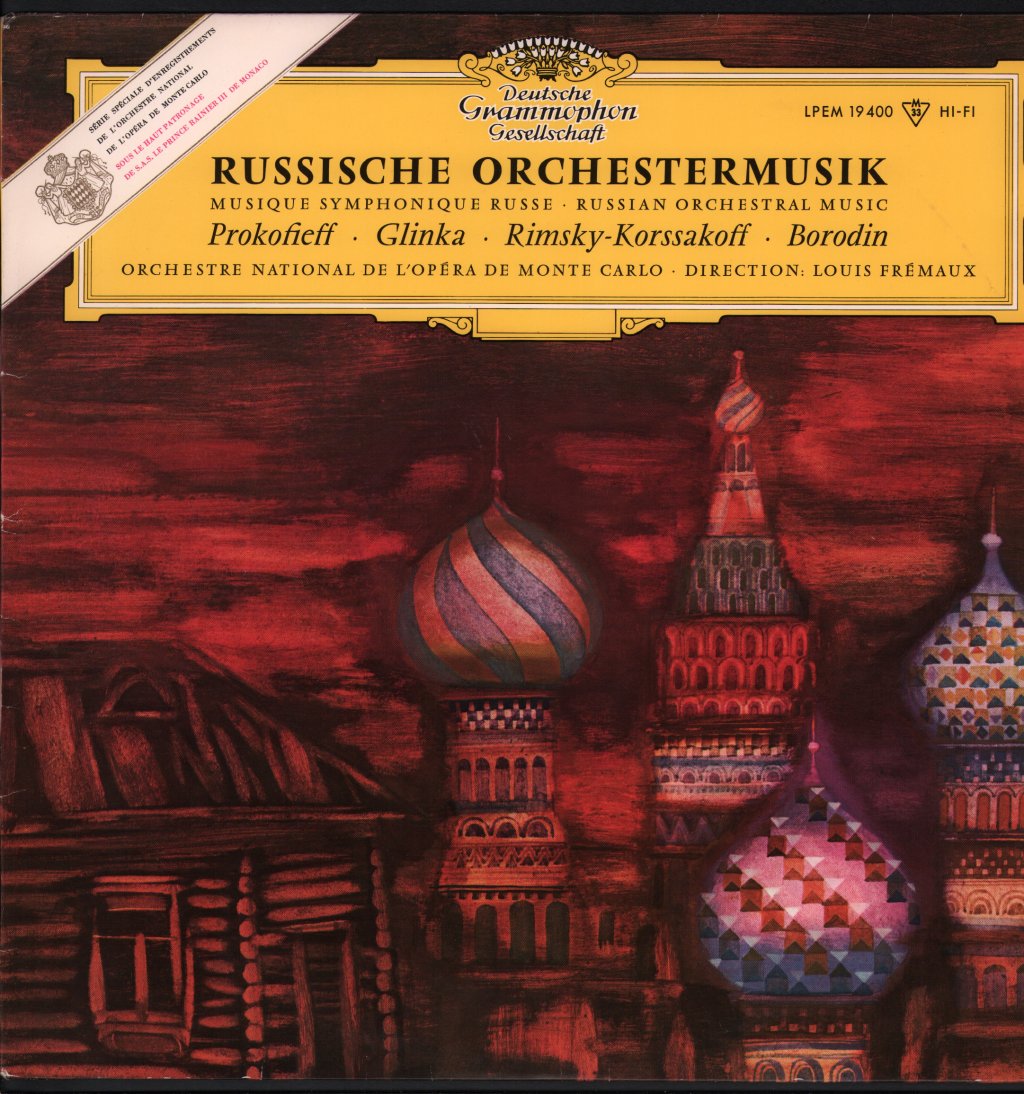 Louis Fremaux / Orchestre National De L'Opera De Monte Carlo - Russische Orchestermusik - Lp
