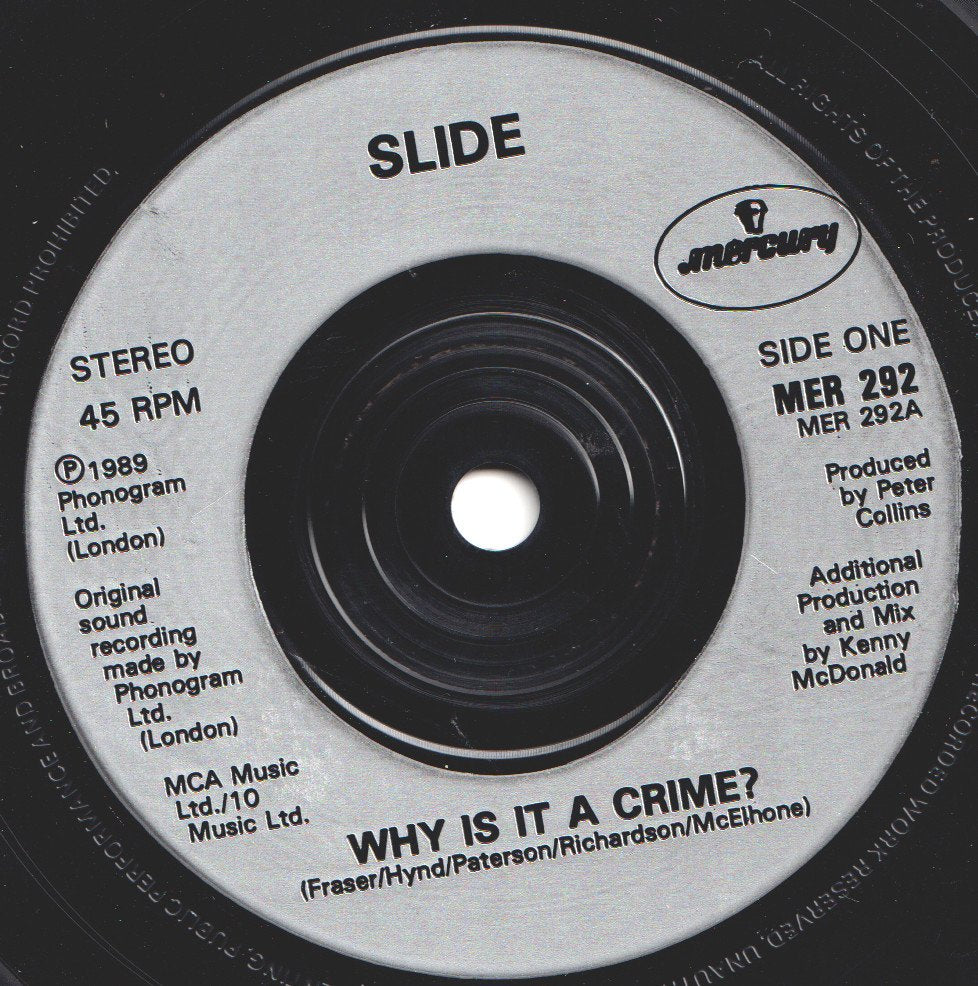 Slide (Rock/Metal Group) - Why Is It A Crime - 7 Inch