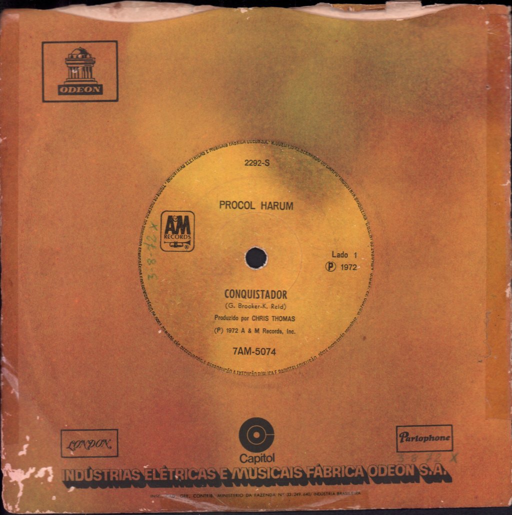 Procol Harum - Conquistador / A Salt Dog - 7 Inch