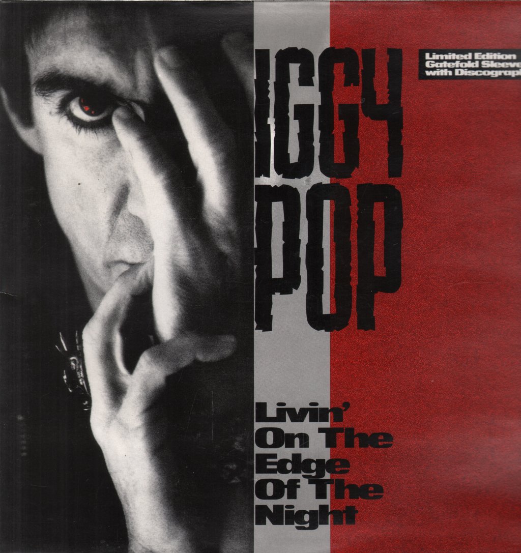 Iggy Pop - Livin' On The Edge Of The Night - 12 Inch