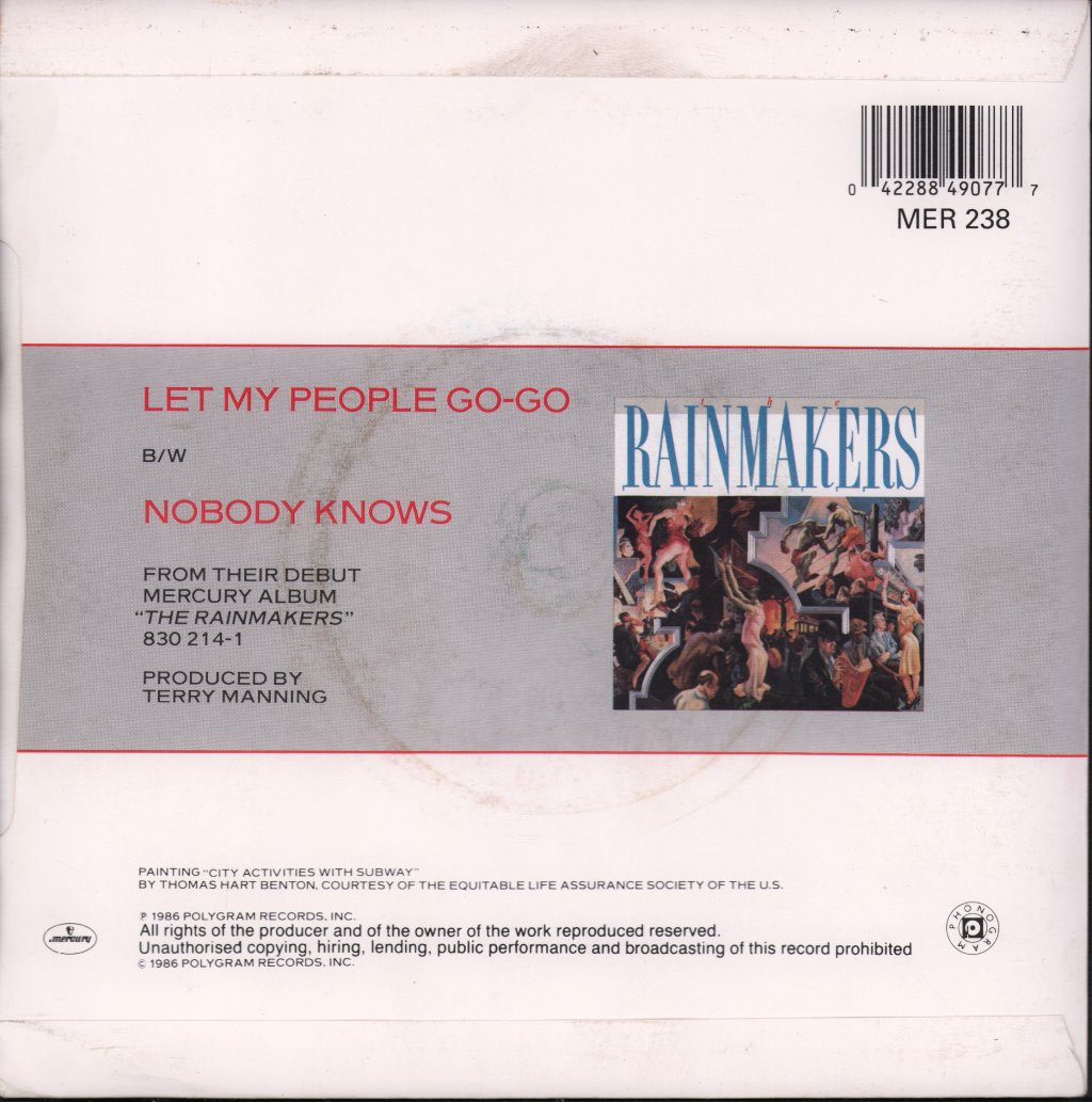 Rainmakers (80'S) - Let My People Go-Go - 7 Inch