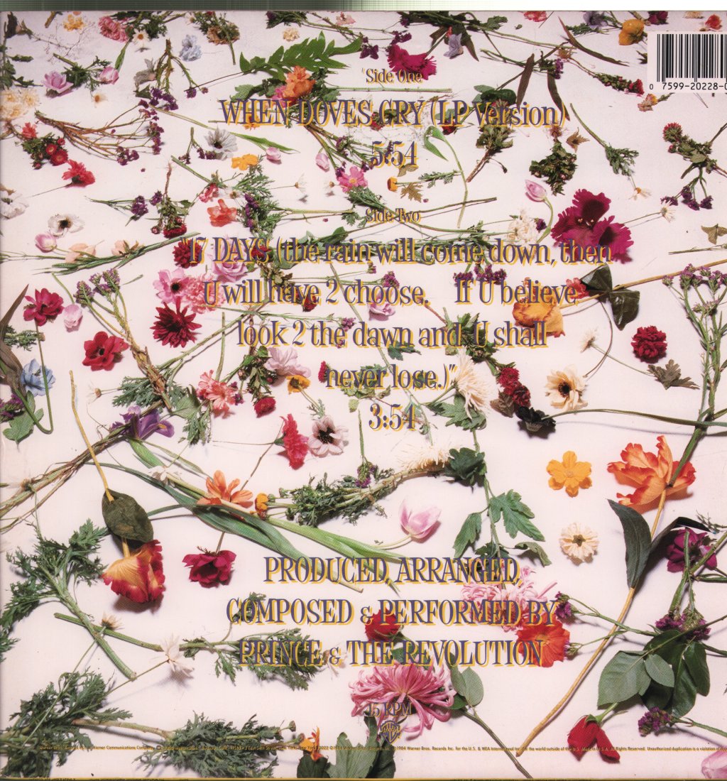 Prince And The Revolution - When Doves Cry - 12 Inch