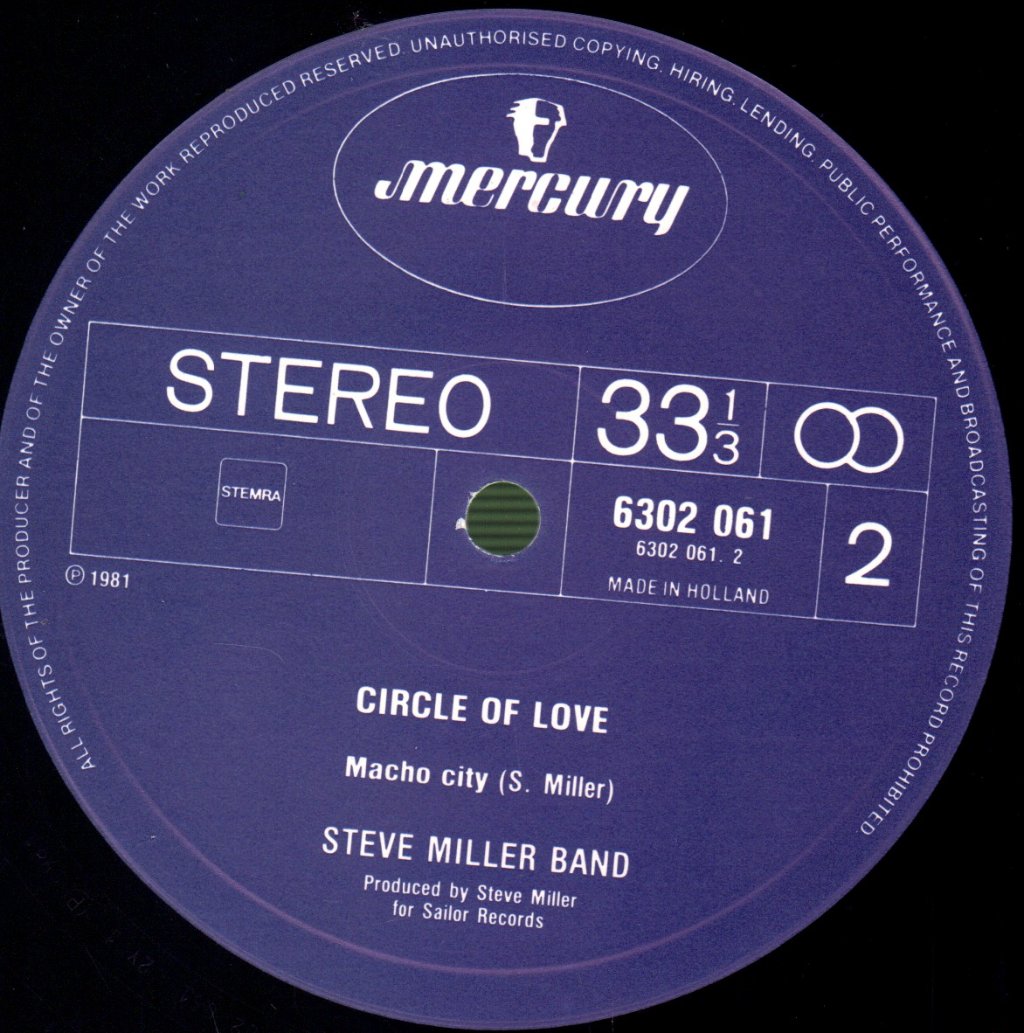 Steve Miller Band - Circle Of Love - Lp