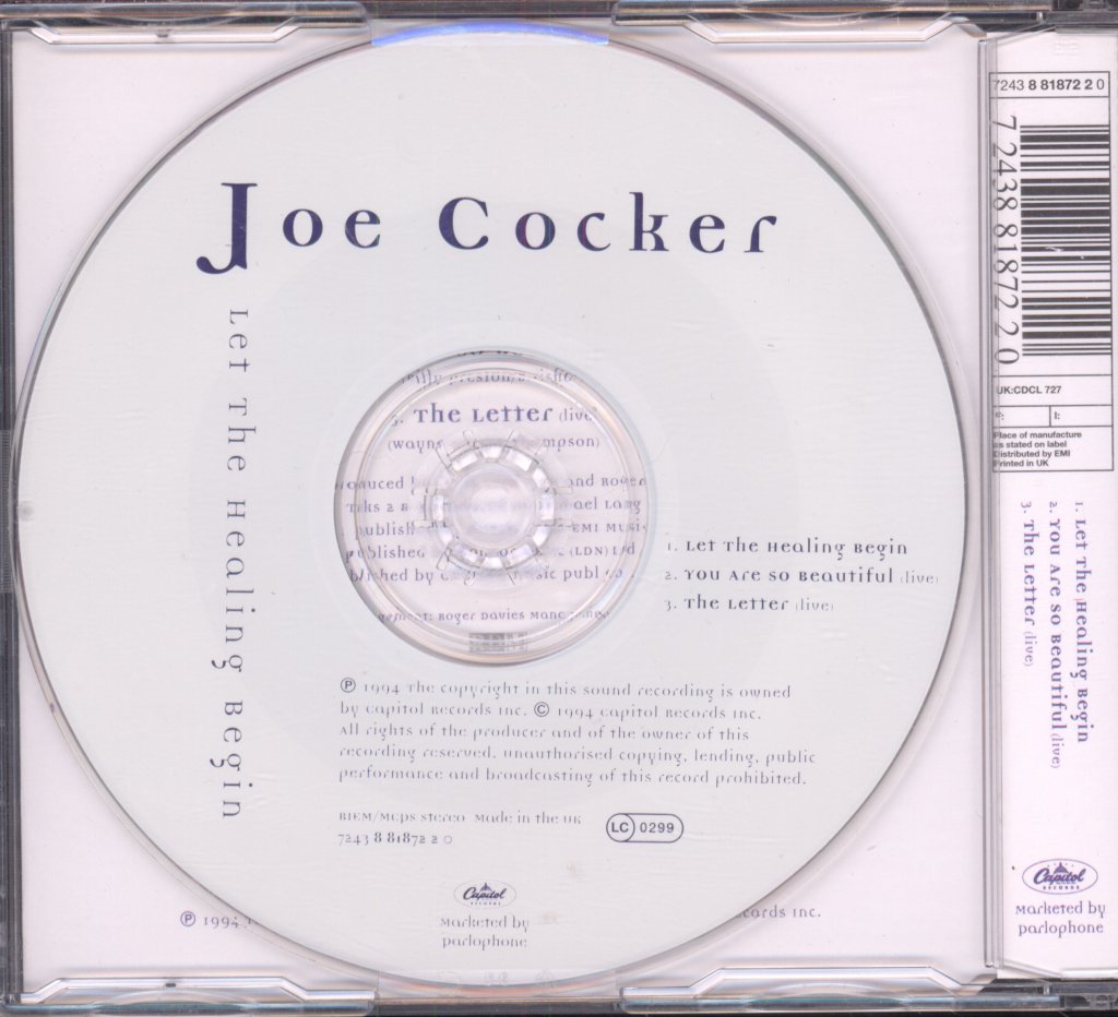 Joe Cocker - Let The Healing Begin - Cd