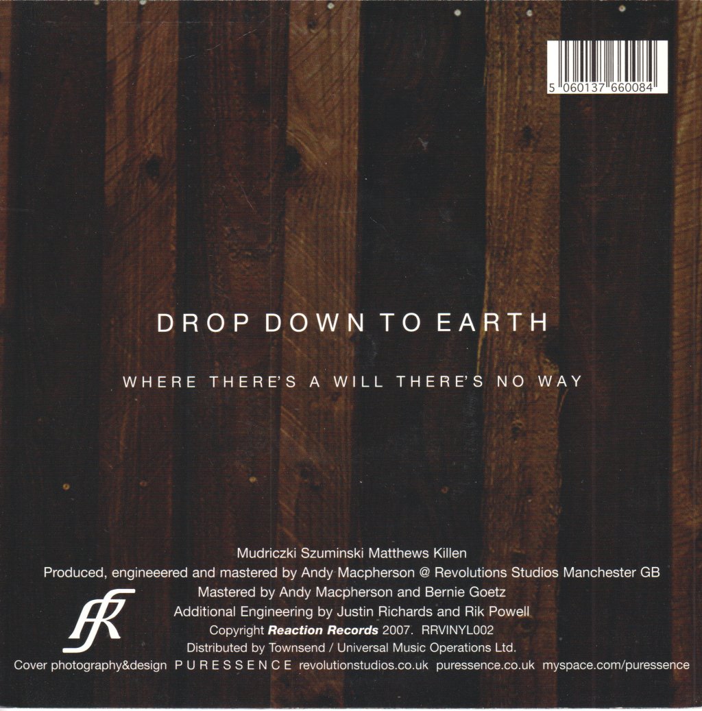 Puressence - Drop Down To Earth - 7 Inch