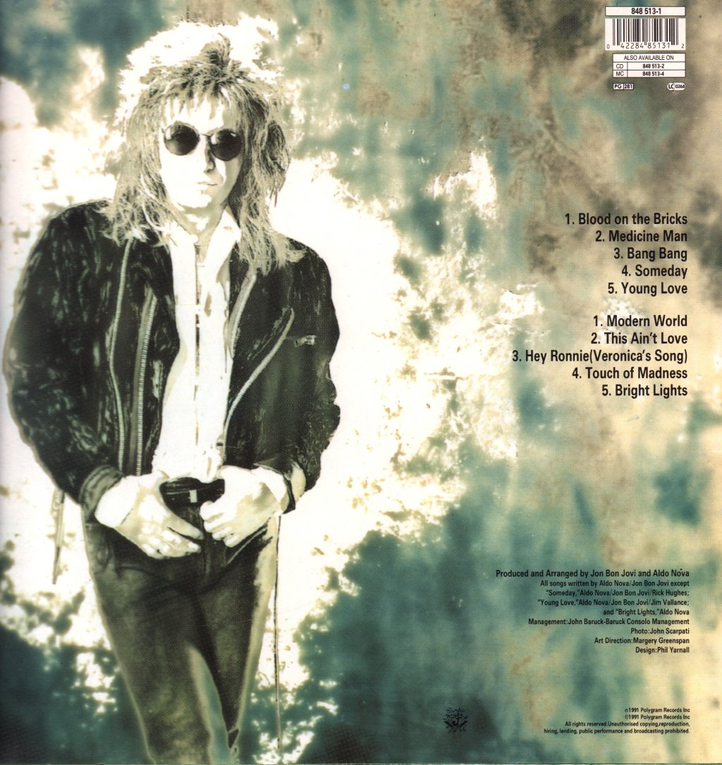 Aldo Nova - Blood On The Bricks - Lp