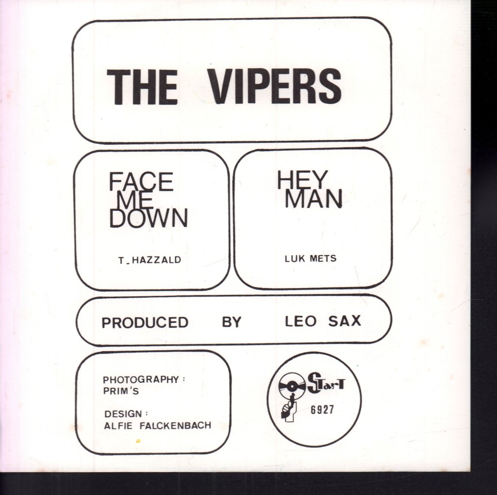 Vipers - Face Me Down - 7 Inch