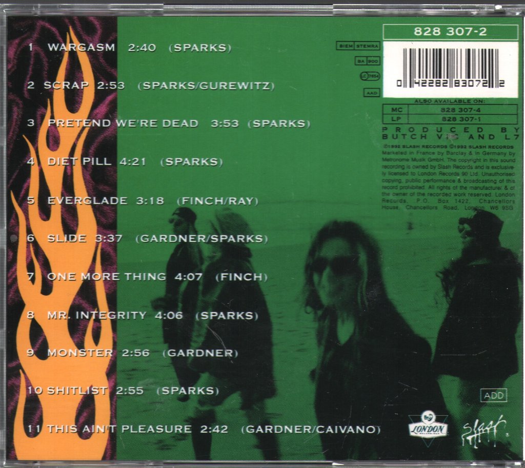 L7 - Bricks Are Heavy - Cd